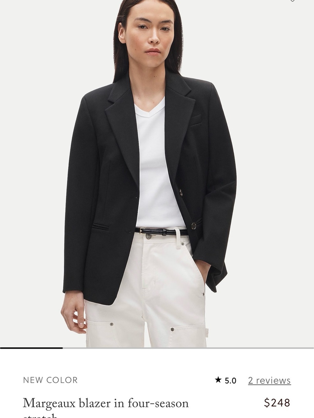 J. Crew Black Tailored Blazer